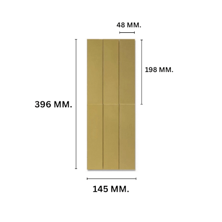โมเสค TIMELESS TILES รุ่น LUSTO 39.6X14.5 ซม. สีทอง GOLD ผิวเงามิลเลอร์_1